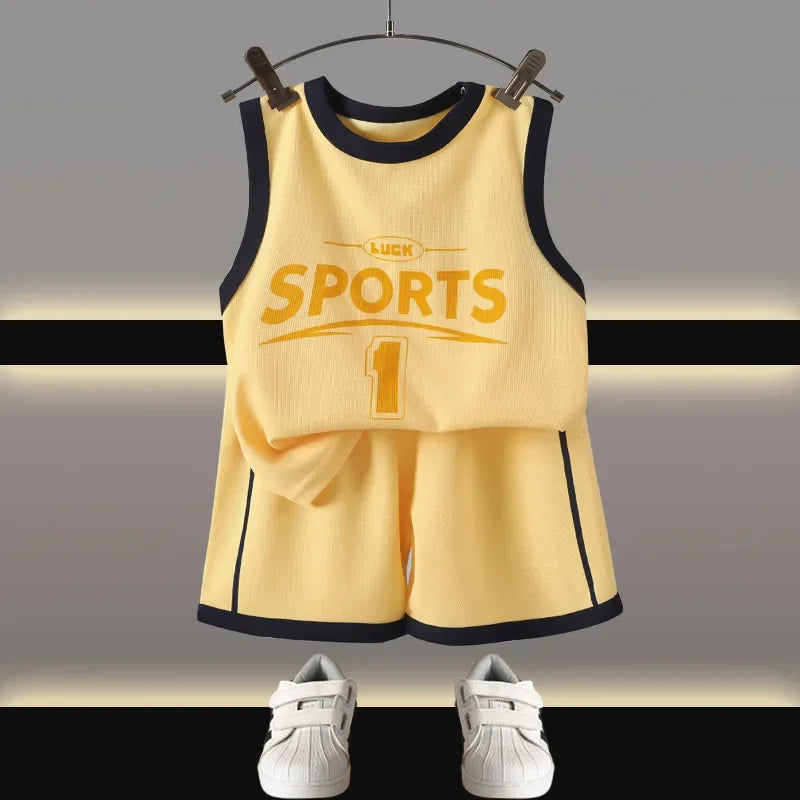 Kids Clothes Boys Girls Vest Suit Summer Children&