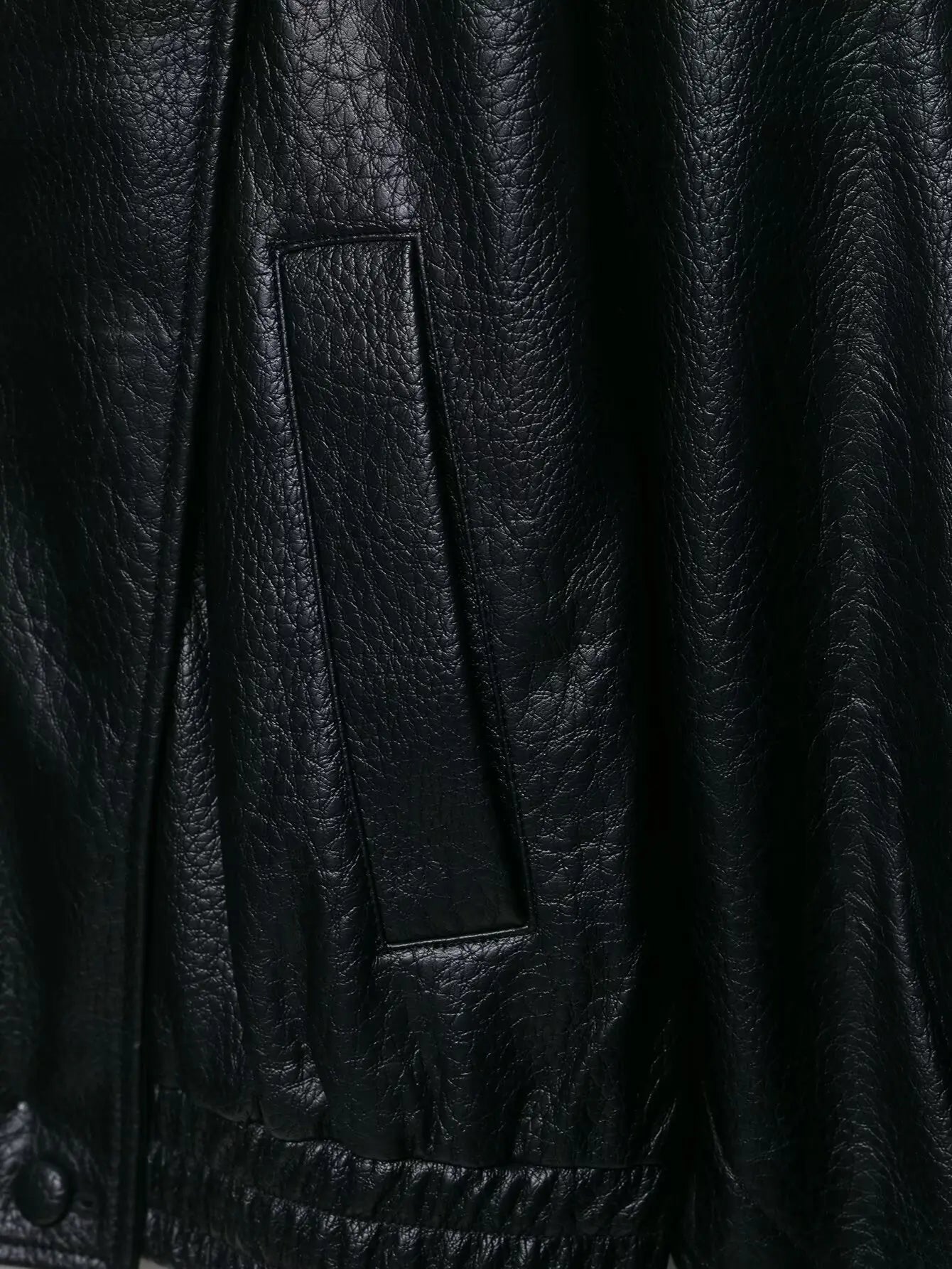 TFMLN 2025 Women Faux Leather Loose Jacket High Street Stand Collar Long Sleeve Coat Fashion Causal Zipper Outwear Autumn Winter