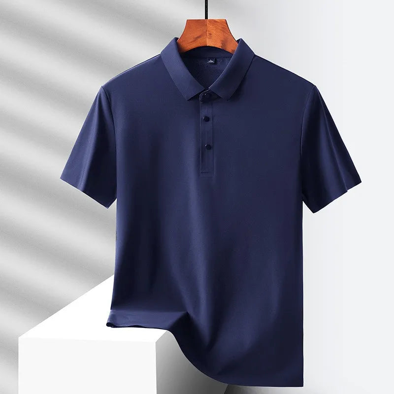 2025 new Polo T shirt for Men White Casual Short Sleeve Golf Polo Shirts Homme New Summer Clothes High Quality Ropa Hombre