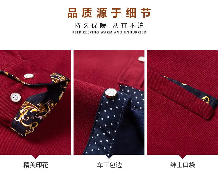 Mens Clothing Shirt For Men Long Sleeve Casual Shirt Winter Camisas Blouse Men&