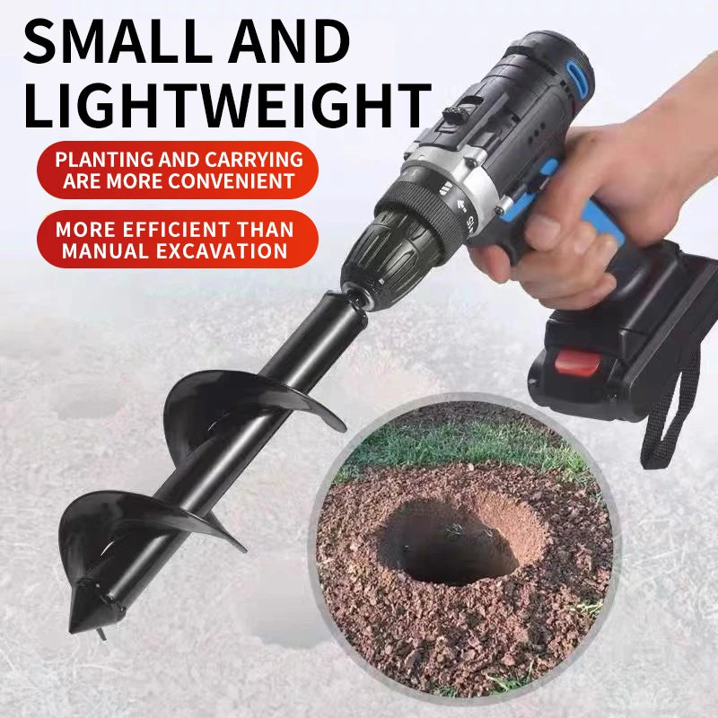 Ground Drill Bit - Detachable Spiral Rod - Garden Vegetable Loosening, Soil Planting, Seedling Transplanting Tools