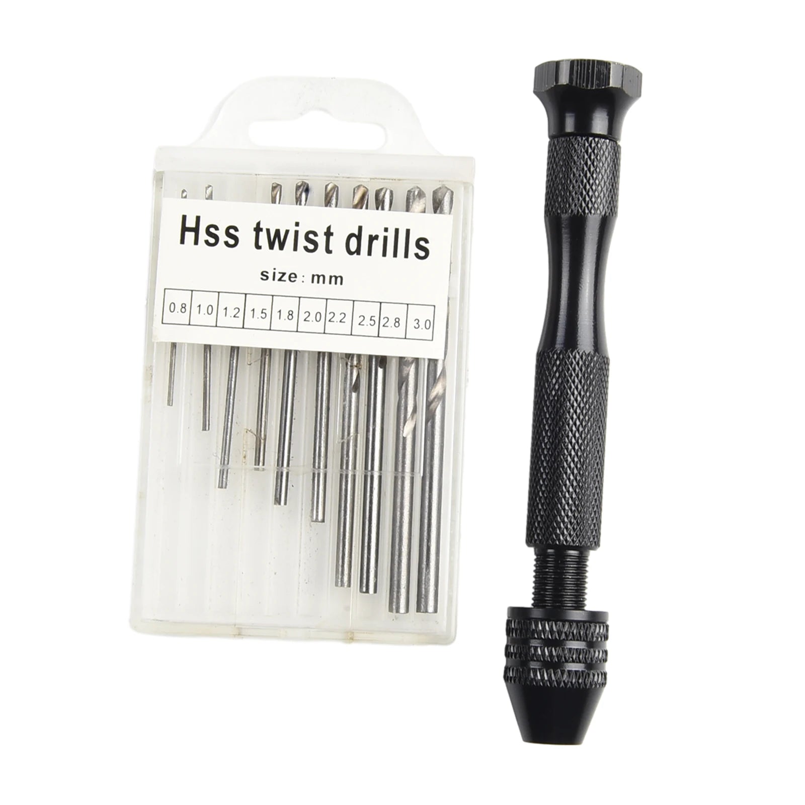 0.3-3.2mm Small Hand Drill Set Woodworking Drilling Tools For Models Hobby DIY Jewelry Craft Hand Manual Drill Bit