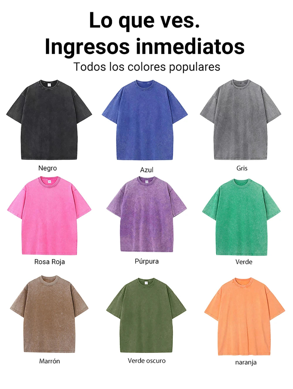Solid Cotton Washed T-Shirts Men Summer Vintage Breathable Short Sleeve Street Sport Hip Hop Streetwear Fashion All-Match Tops
