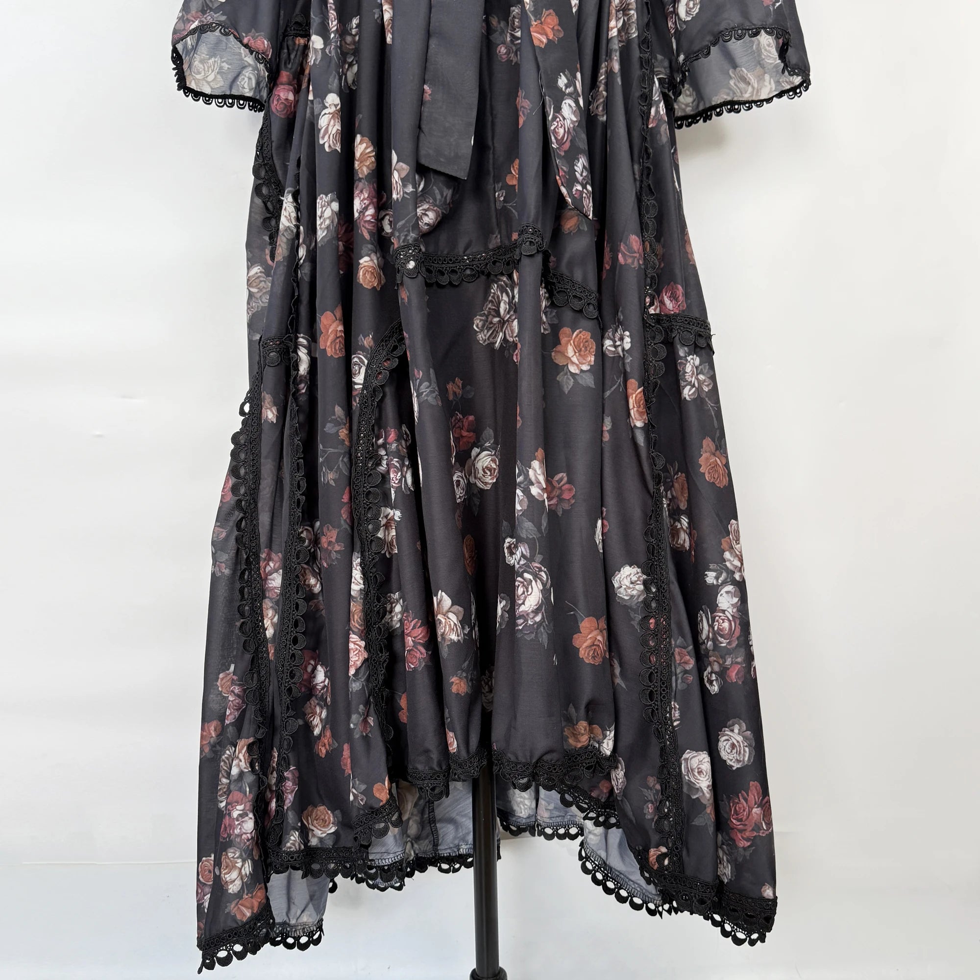 Women Maxi Dresses Sping Summer Bohemian Casual Flare Sleeve High Waist Beach Woman Chiffon Floral Belt Vestidoes Long Dress