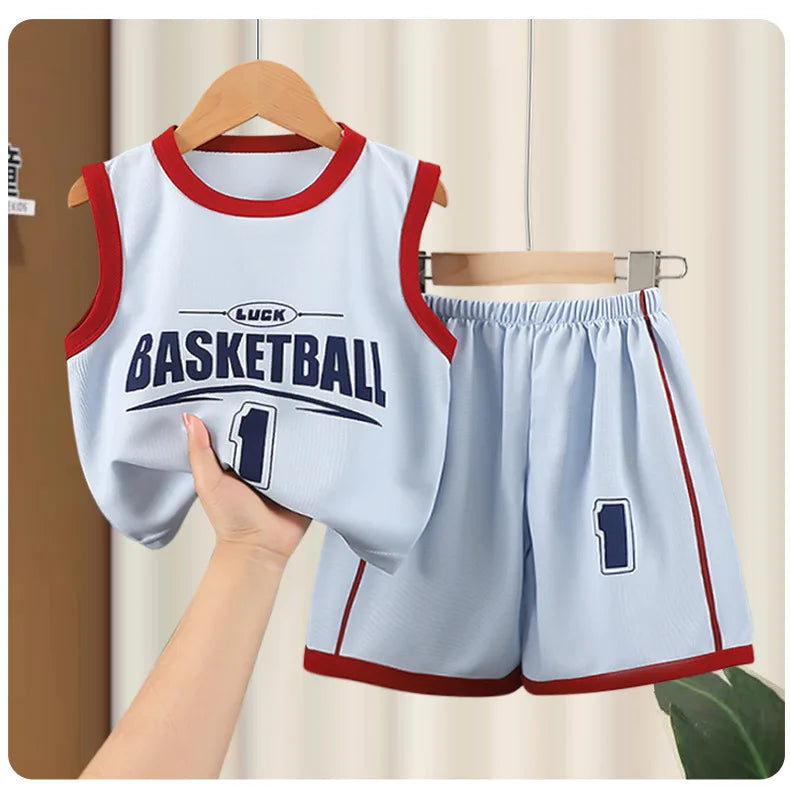 Kids Clothes Boys Girls Vest Suit Summer Children&