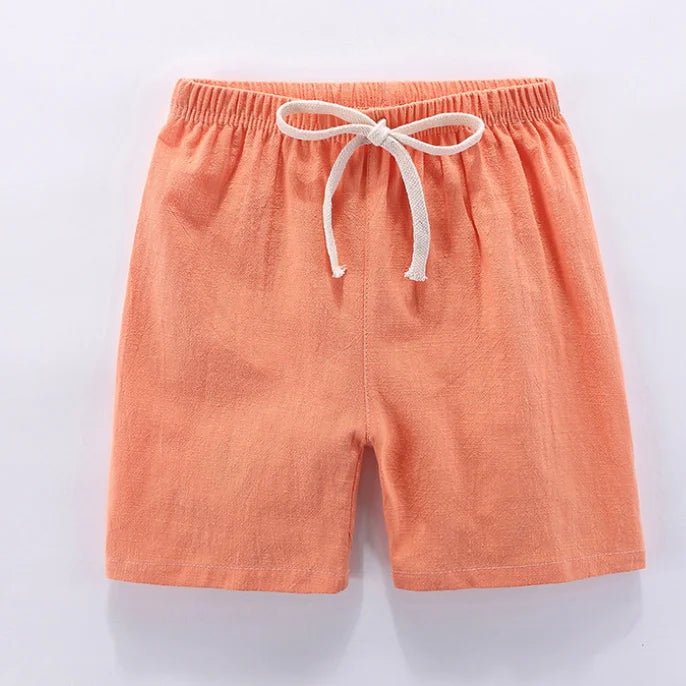 Short Pants Children Shorts for Boys Girls Clothes Cotton Solid Breathable Summer Casual Sports Beach Kids Shorts ElasticYoung