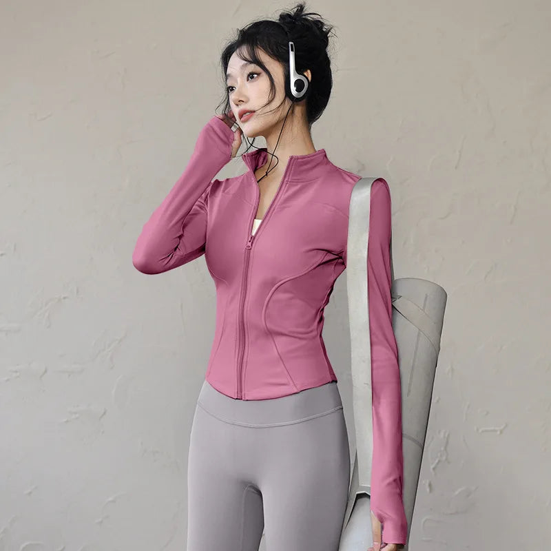 new Sportswear Woman Gym Yoga Sports Jacket Women&
