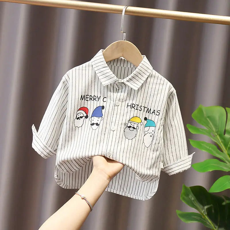 Kids Shirt Clothes Spring Thin Blouses Clothing Infant Boy Plaid Cotton Tops 1 2 3 4 Years Kids Long Sleeves Shirt