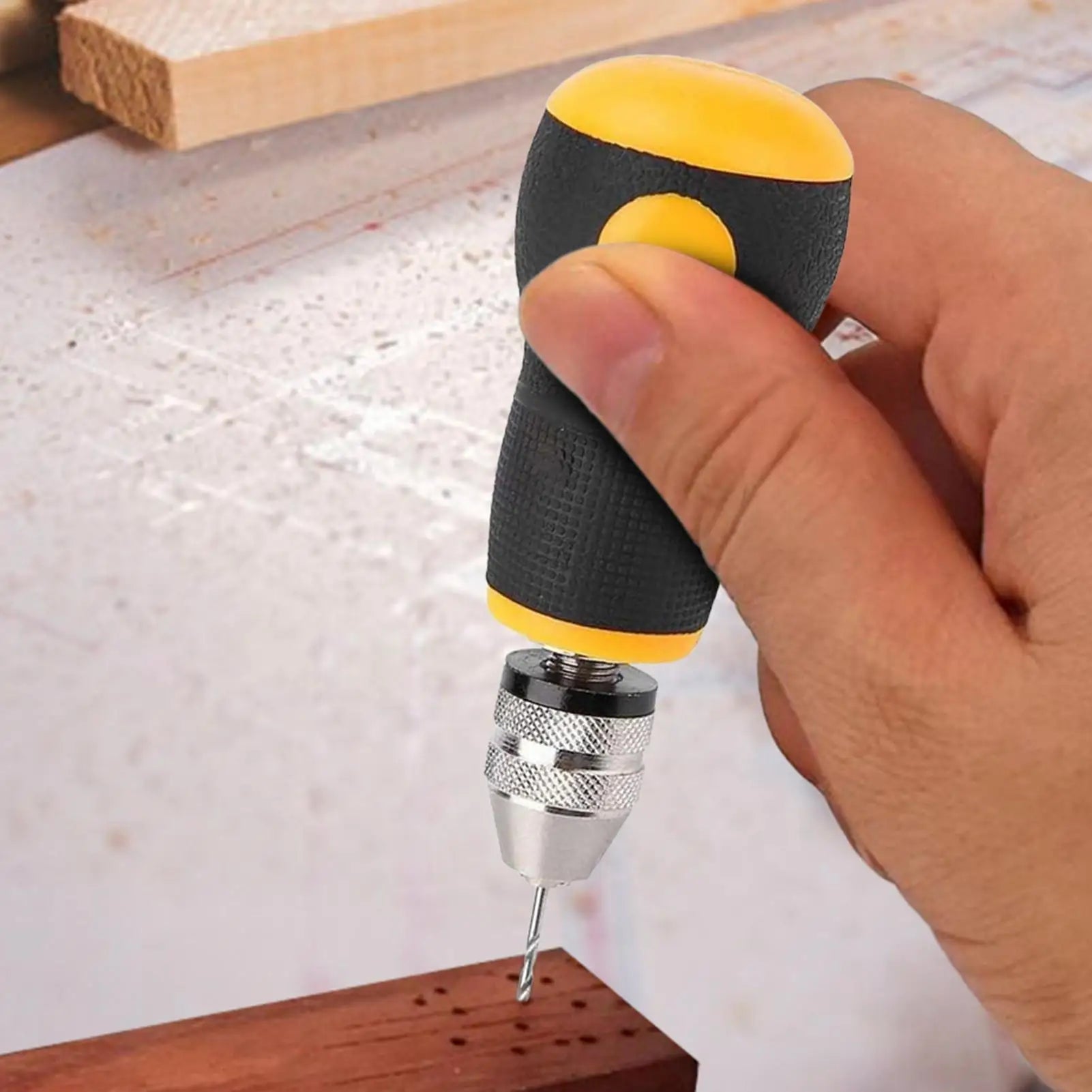 Hand Drill Set Woodworking Drilling Tools Mini Hand Drill Tool Portable Set Non-slip For Hobby DIY Jewelry Hand Essential tools