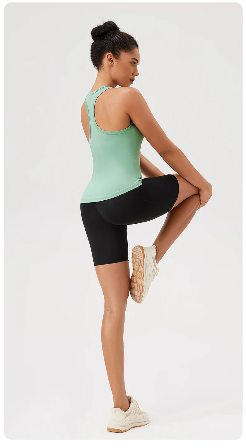 Yoga Vest Women Gym Sleeveless Sport Shirt Fitness Training Sportswear Vest Outdoor Running Sport Tank Tops