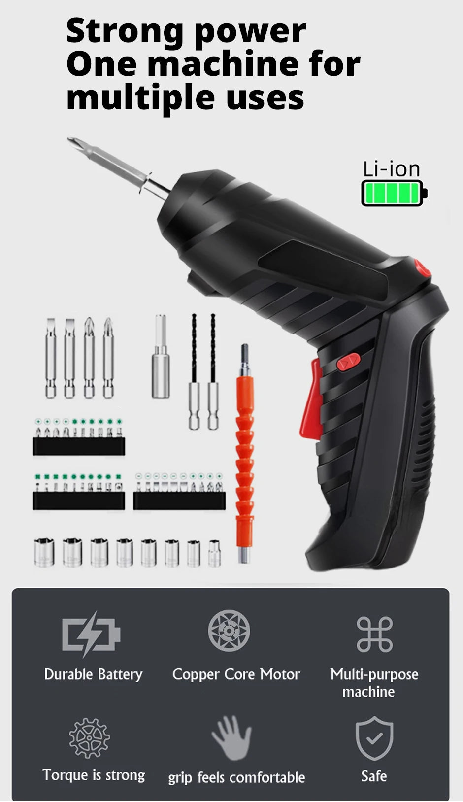 electric screw driver Mini Household Electric Drill Rotated Cordless Screwdriver Power Tools Household Maintenance Repair