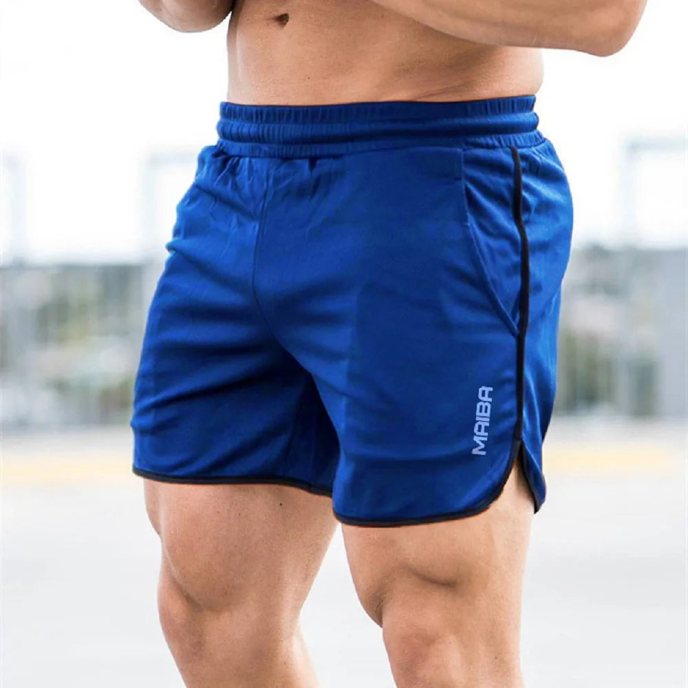 Shorts New Fitness Breathable Sports Shorts Running Quick Dry Pants Summer Slim Training Quarter Pants 2023
