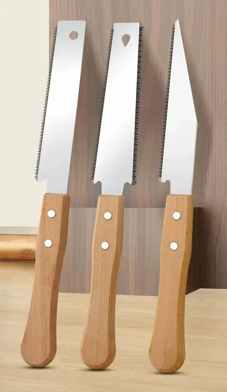 Japanese Style Hand Saw Single/Double Sided Fine Tooth Wood Saw SK5 Steel Flexible Hand Saw Garden Hand Tool for Woodworking