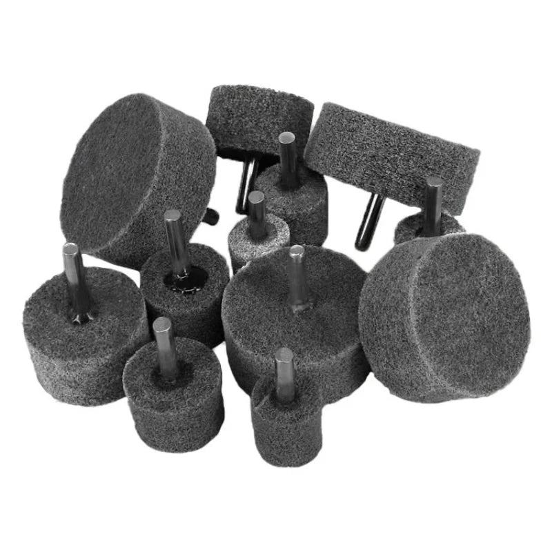Grinding Polishing Head Electric Drill Bit Wheel 1/4inch Shank 20/25/30/40/50mm For Dremel Rotary Accessories Power Wood Tools