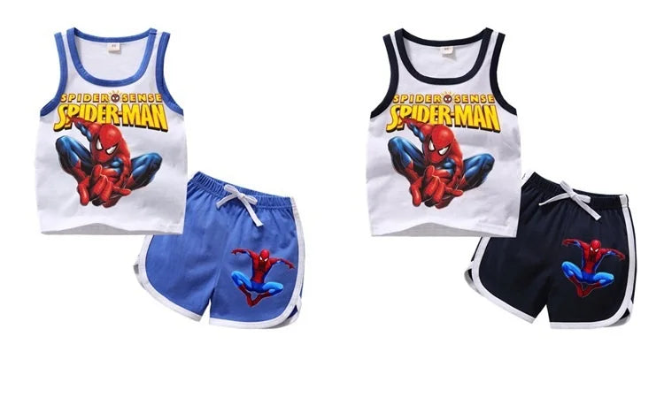 Verano T-shirts Girls Boys Graphic Pure CottonTee Cartoon Anime Clothing Sleeveless Tops