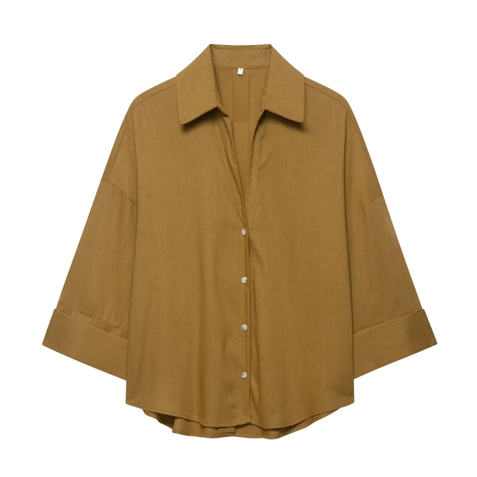 Spring Autumn Simple Linen Blend Long Sleeve Casual Shirt Summer Lapel Single Breasted Loose Chic Shirts Fashion Blouses Women