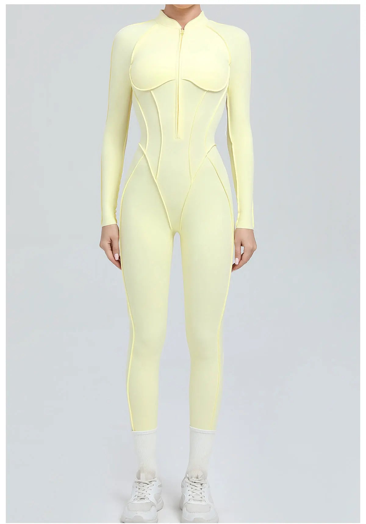Yoga Suit Gym Set Women Training Sportswear Fitness Long Sleeved Sports Jumpsuit Women Push Up Female Workout Clothes Bodysuits