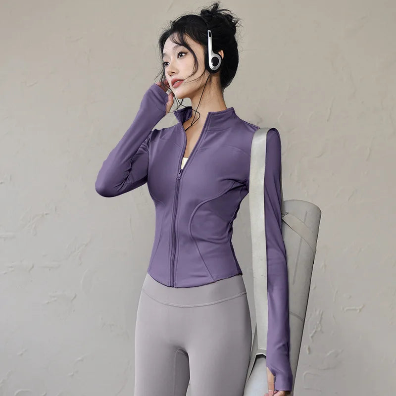 new Sportswear Woman Gym Yoga Sports Jacket Women&
