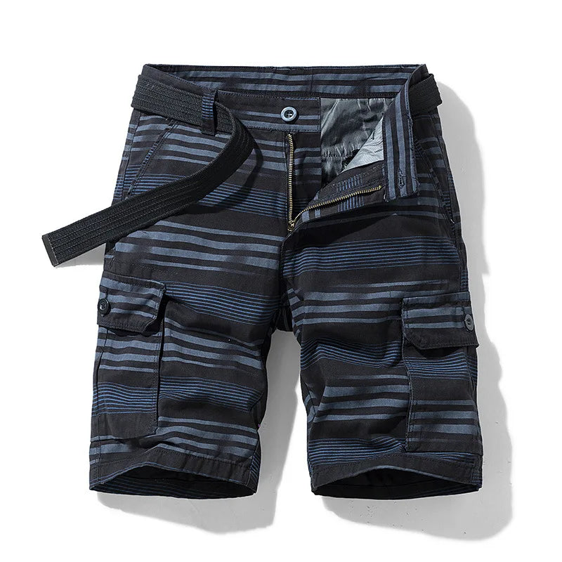 Men Shorts 2023 Fashion Plaid Beach Shorts Mens Casual Camo Camouflage Shorts Military Short Pants Male Bermuda Cargo Overalls