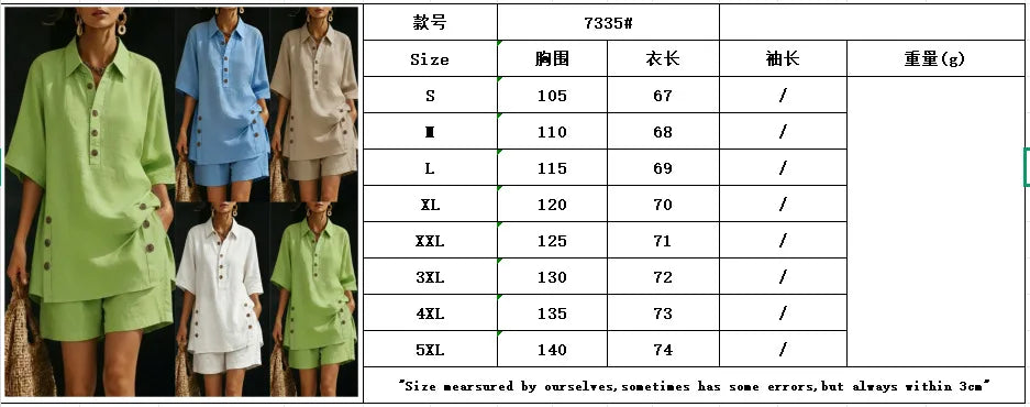 casual loose button shirts shorts two piece sets women fashion half sleeve spllit shirts suits summer elegant shorts outfits