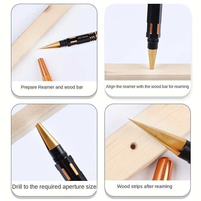 Reamer Drill Bit Set for Woodworking, Model Making, and DIY Crafts