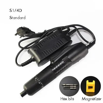 Electric Screw driver with Power Adapter, 800, 801, 802, 1/4 Interface, Adjustable Torque Power Screwdriver Screw Bit Gun