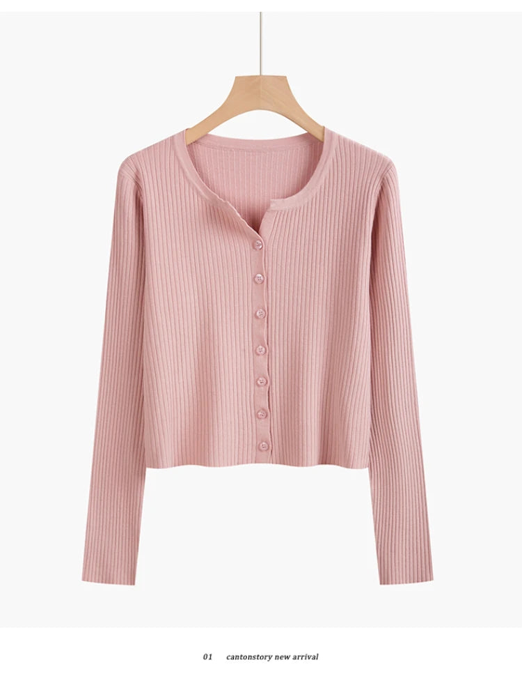 2026 Fashion Women Sweater Female Cardigan Thin Outerwear Short Short Design Sweater Long-sleeve Small Cape Blusa Feminina