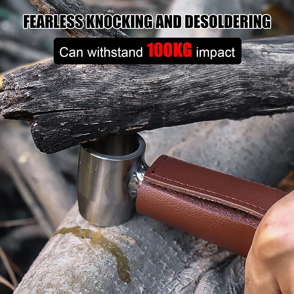 Hand Auger Wrench Outdoor Survival Settlers Punch Tool Wood Drill Peg and Manual Hole Maker Multitool Outdoor Wood Punch Tools