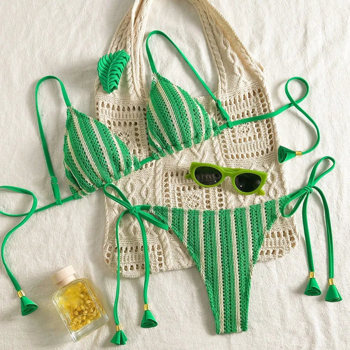 New Ribbed Bikini Swimsuit Female Swimwear Women Two-pieces Bikini Set Bather Bathing Suit Swim Suit Beachwear Купальник Женский