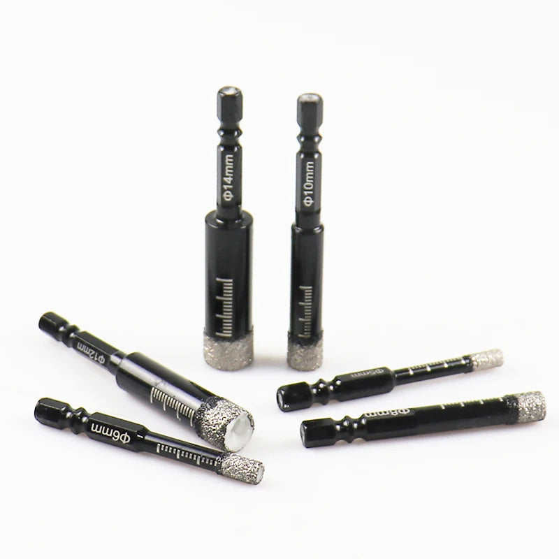 Drill For Porcelain Tiles Hexagonal Shank Brazed Dry Ceramic Tile Drill Bit Diamond Bit Angle Grinder Bit Tile Cutter