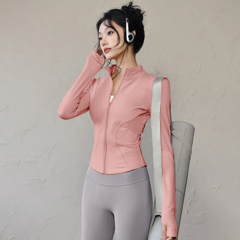 new Sportswear Woman Gym Yoga Sports Jacket Women&