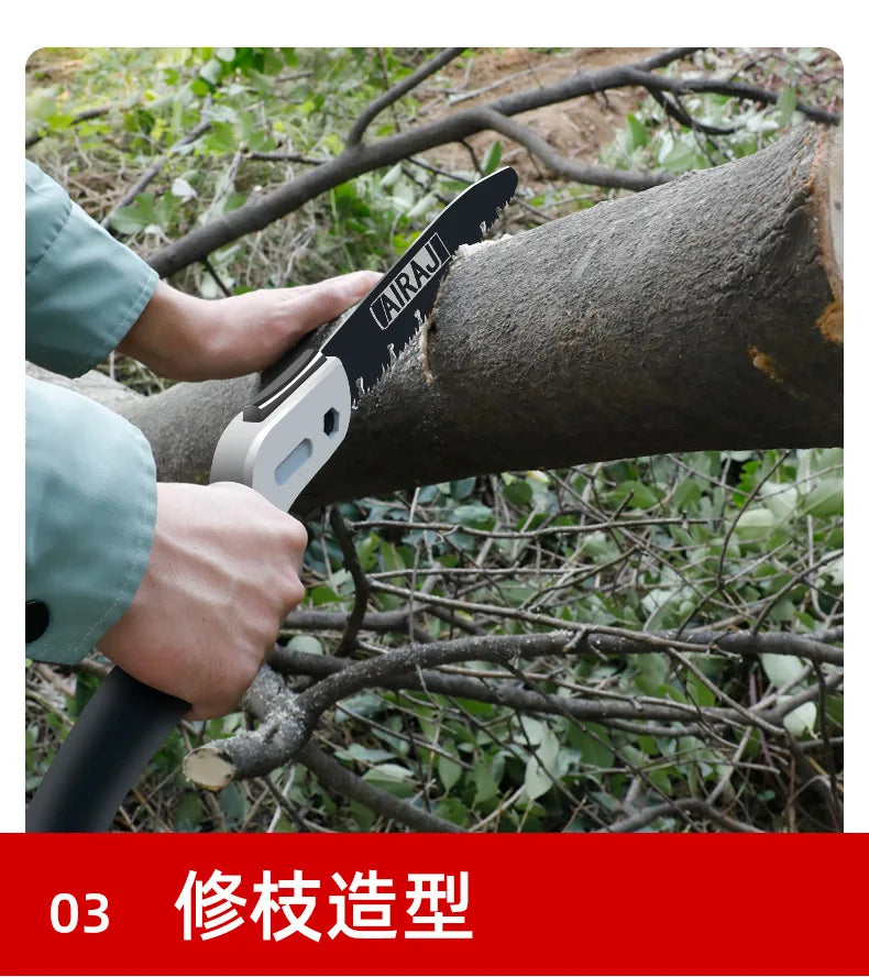 Small portable household manual wood saw special saw blade for gardening tools used to trim trees and branches