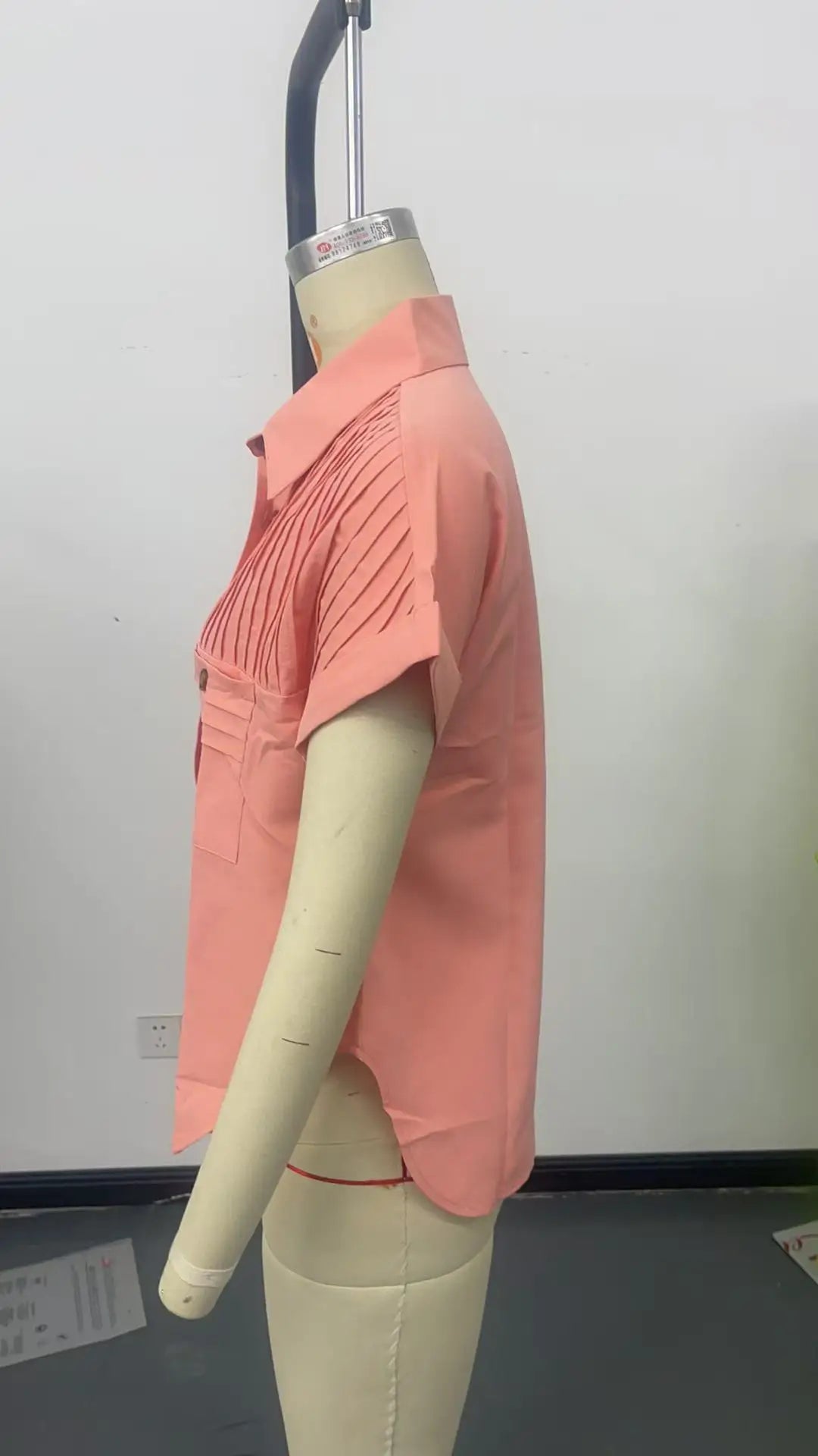 Fashion Short Sleeve Shirts For Women Summer 2025 Casual Solid Color Turn-down Collar Loose Blouse Female Elegant