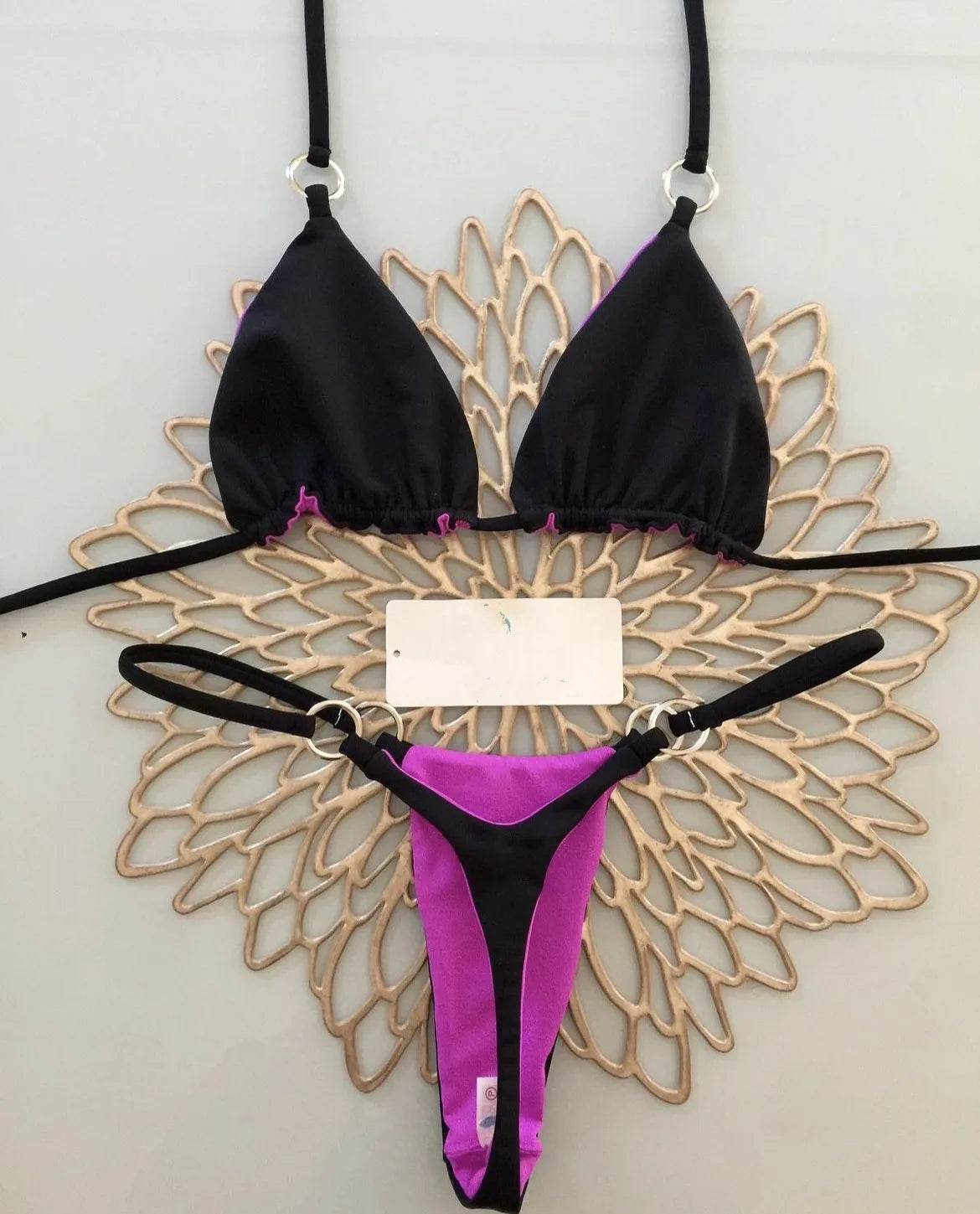 Sexy Bikinis 2024 Swimsuit For Women Swimwear Brazilian Bikini Set Biquini Female Swimuits Bandeau Black Beachwear 