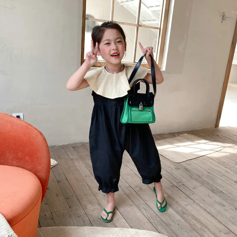 Kids Clothes Girls Fashion Casual Sweet Cotton Small Fresh Children Sets Spring Autumn Raglan Sleeve Baby Clothes for Girls