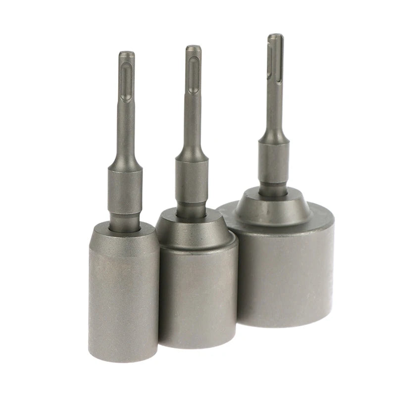 Forged Steel SDS-Plus Ground Rod Driver, Heavy Rotary Hammer Drills, T Post Drill Converter.