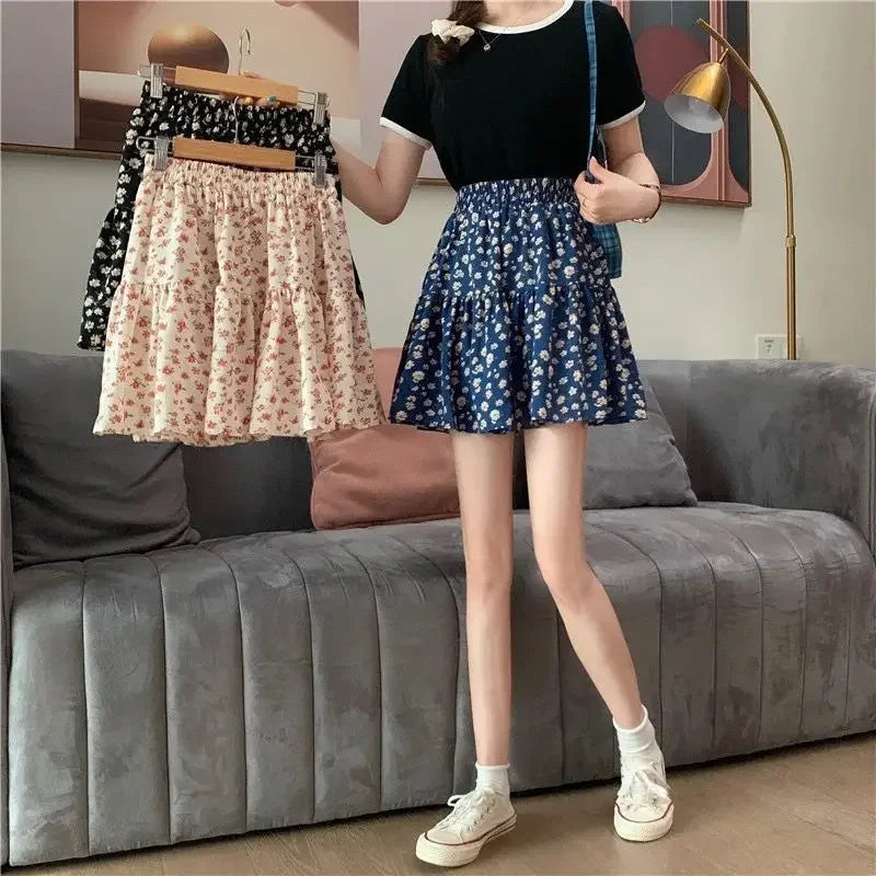 Short Mini Skirts For Women Korean Style Woman Skirt Chiffon Summer Offer Aesthetic Hot Harajuku Luxury Elegant Modest Stylish V