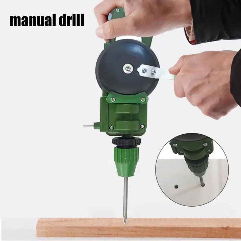 Powerful Manual Drill DIY Woodworking Hand Drill DIY Tool Hand Drill Woodworking Multifunctional Manual Drill for Wood