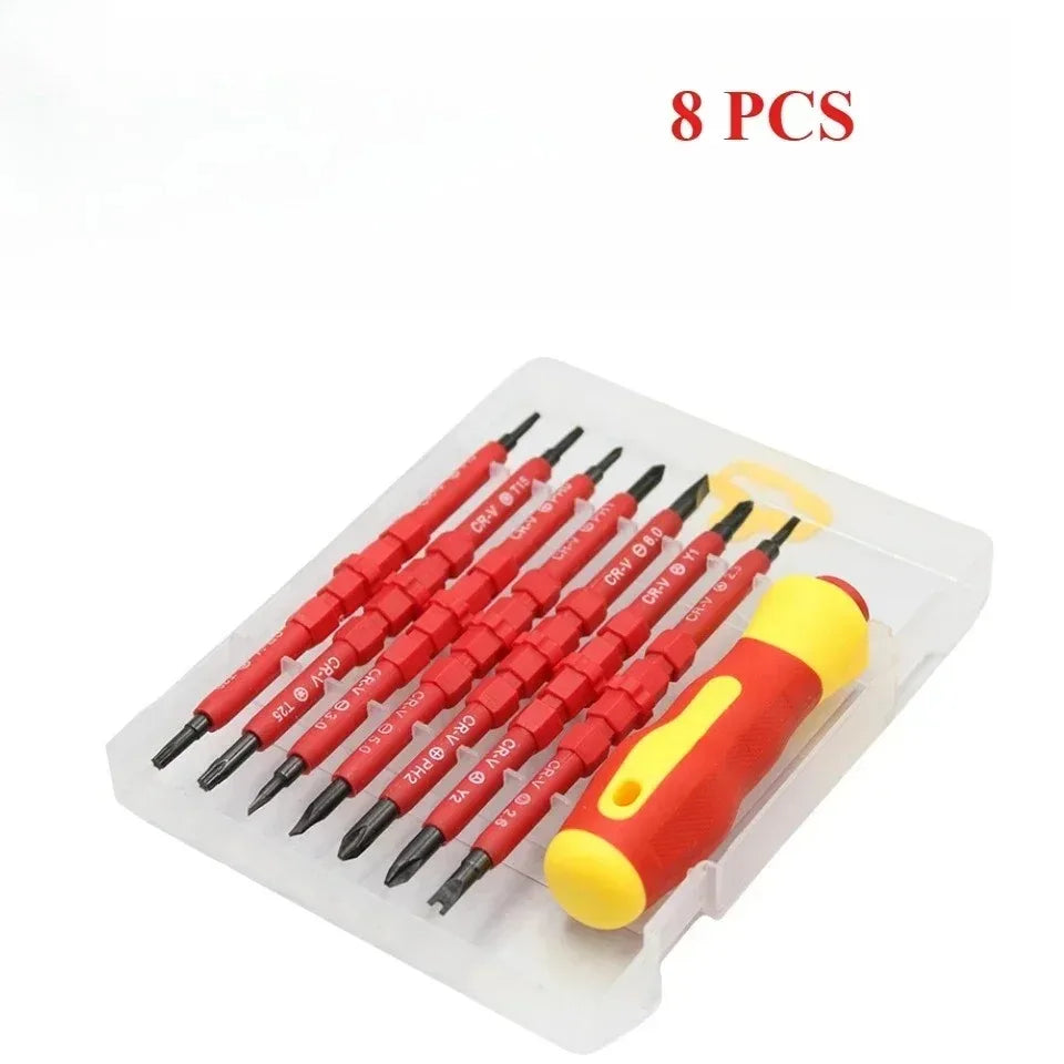 Electrician Tools Kit 13pcs Insulated Screwdriver Set Professional Changeable Repair Screw Drivers for Safety Multifunctional