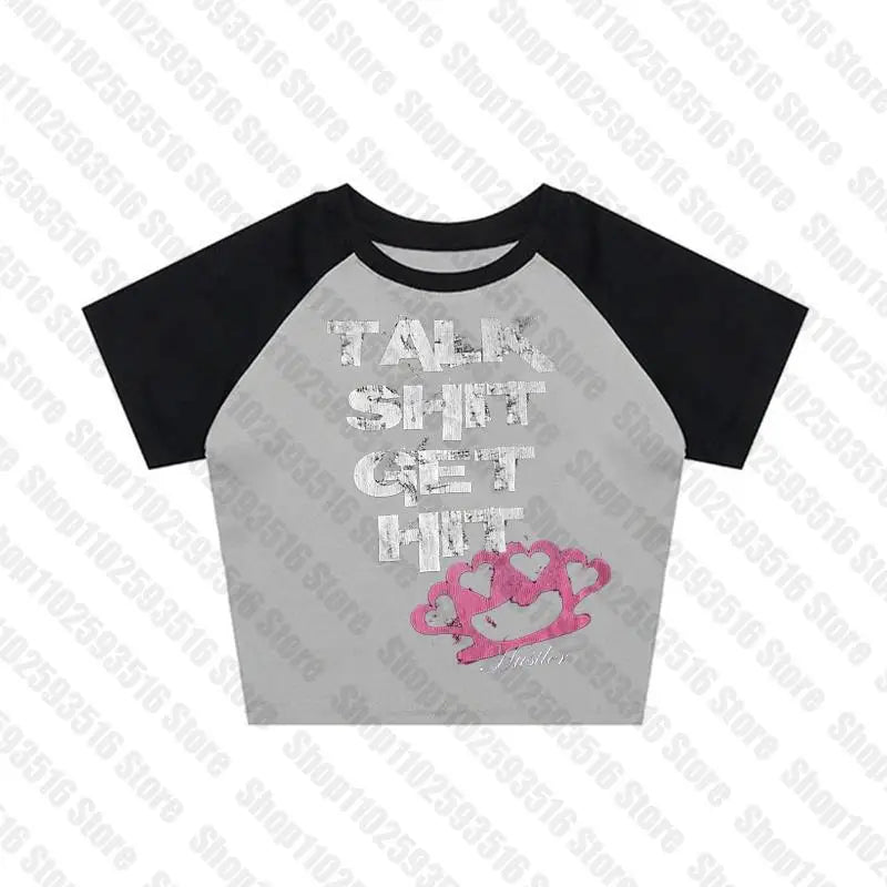 Crop Tops Y2k Vintage Top for Women 90s Vintage Clothes Women&