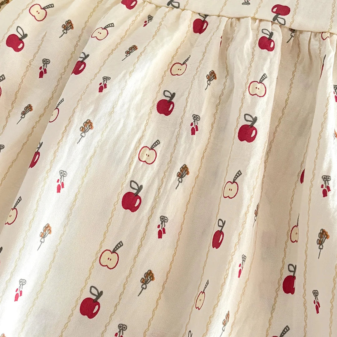 Two-Piece Set Sleeveless Princess Dress with Floral Print, Summer Thin Outfit for Baby Girls Baby Girl Cute Floral Skirt
