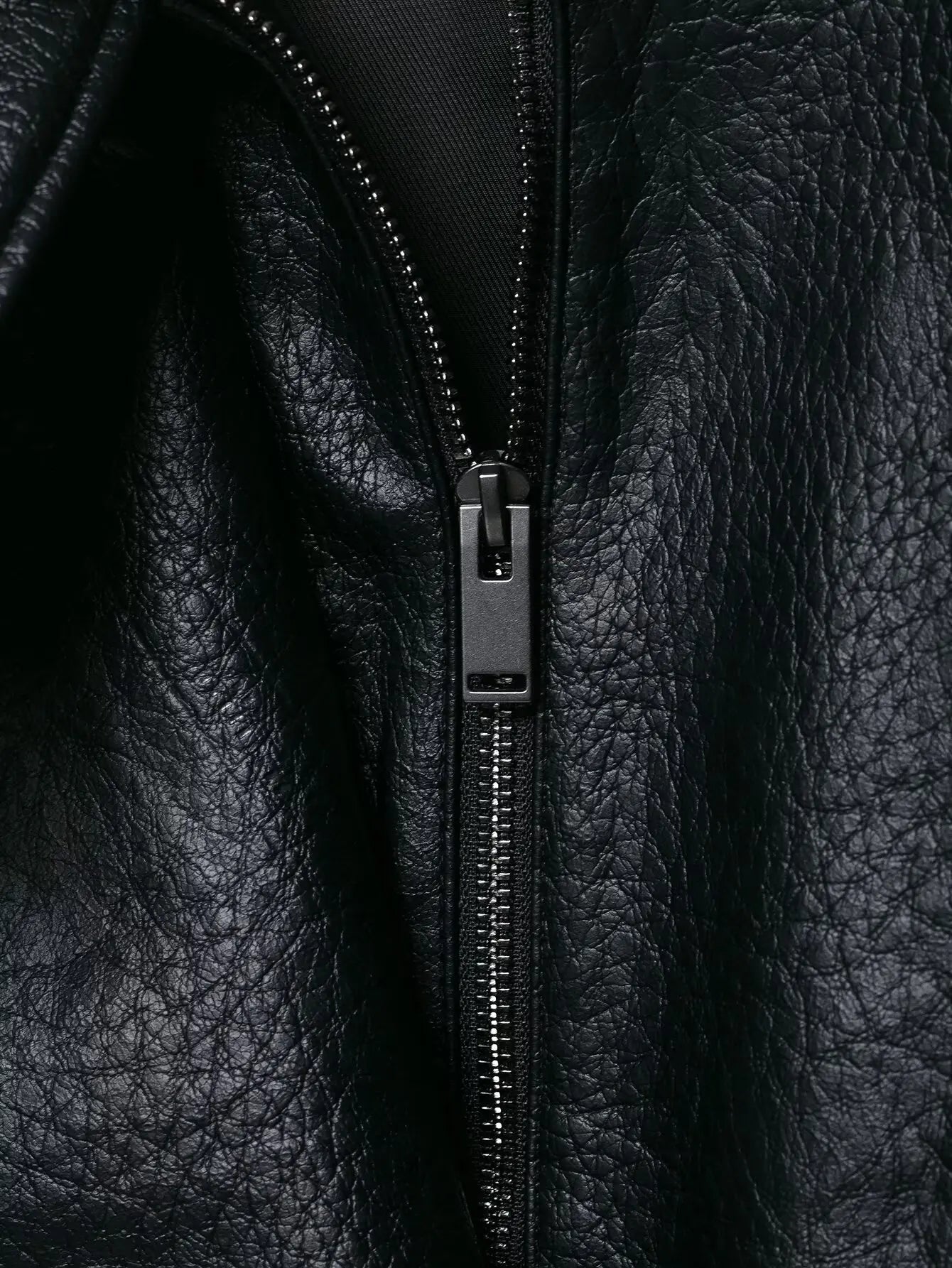 TFMLN 2025 Women Faux Leather Loose Jacket High Street Stand Collar Long Sleeve Coat Fashion Causal Zipper Outwear Autumn Winter