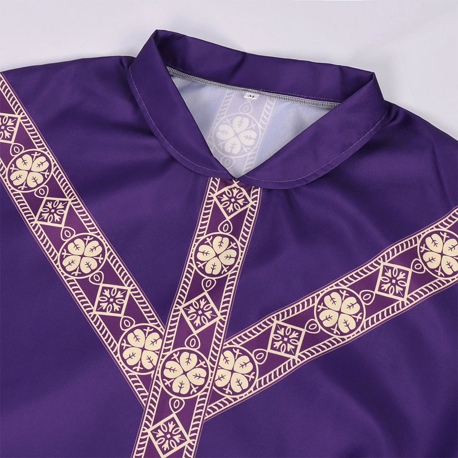 Men Catholic Church Priest Chasuble Embroidered Liturgical Robe Clergy Robe For Mass Prayer Costume Medieval Muslim Costume