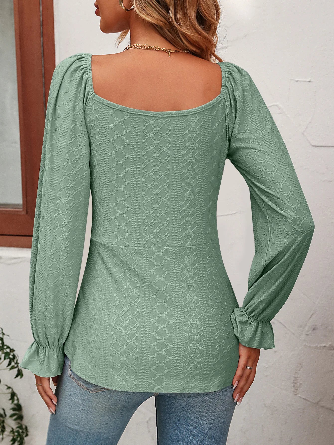 Fashion A Line Women Blouse Sexy V-Neck Drawstring Waist Long Sleeve T-Shirt Lady Elegant Spring Autumn Tops