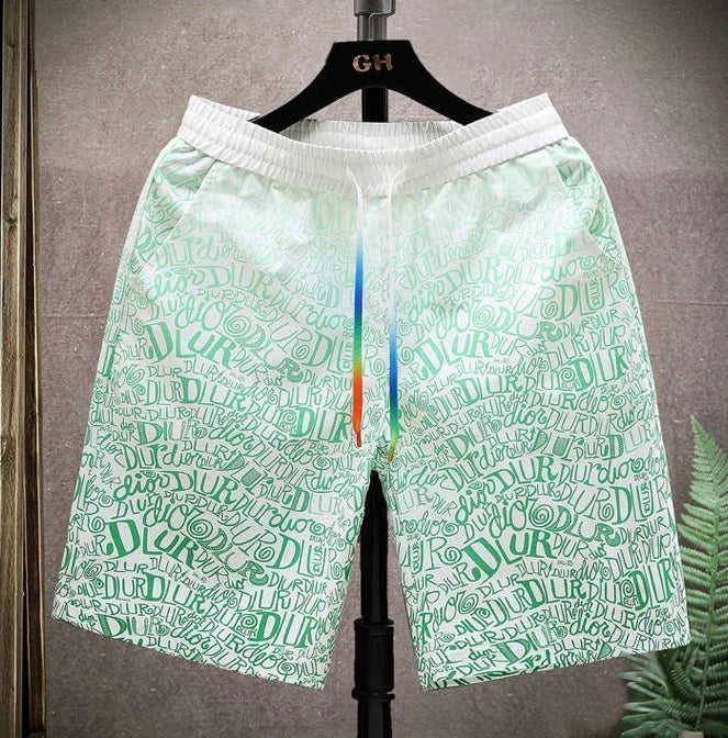 Shorts for Men Anime Graphic Board Man Short Pants Beach in Bulk with Ice Elastic Personalizate Fashion Streetwear New Pant 2025