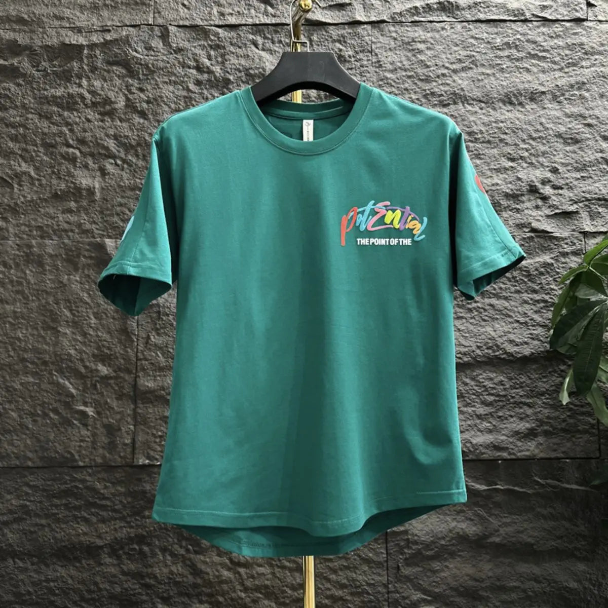 Top 100℅ Cotton Graphic T Shirt for Men Print Watercolor Fashion New In Cool Man Tee Shirts Xl Luxury High Quality S Streetwear