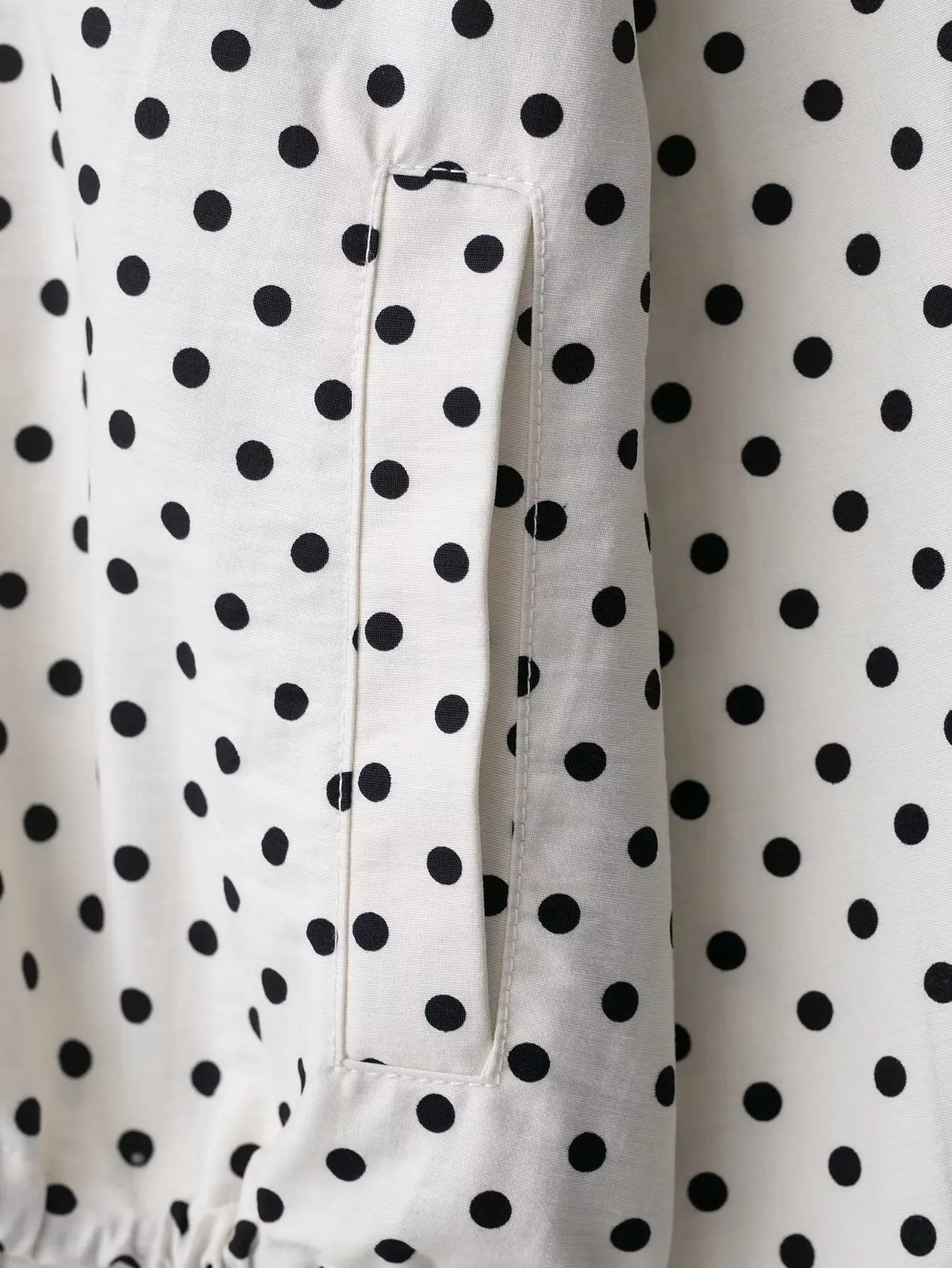 HH Women Elegant Fashion Polka Dot Pink Jacket Single Breasted High Collar Drawstring Coat Spring Lady Trend Street Outwear