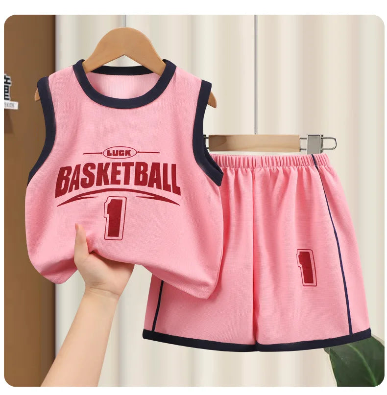 Kids Clothes Boys Girls Vest Suit Summer Children&