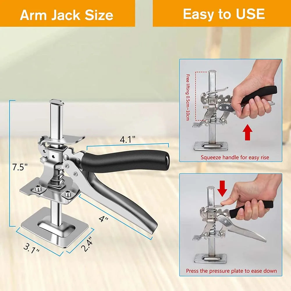 New Hand Lifting Tool Labor-Saving Arm Jack Door Panel Drywall Lifting Cabinet Board Lifter Tile Height Adjuster Elevator Tools