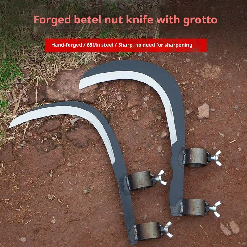 Hand forged tree branch cutting tools, gardening pruning tools, multi-purpose gardening tools